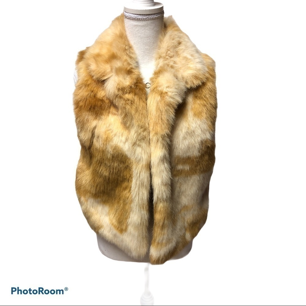 Vintage Country clothing faux fur vest size Small